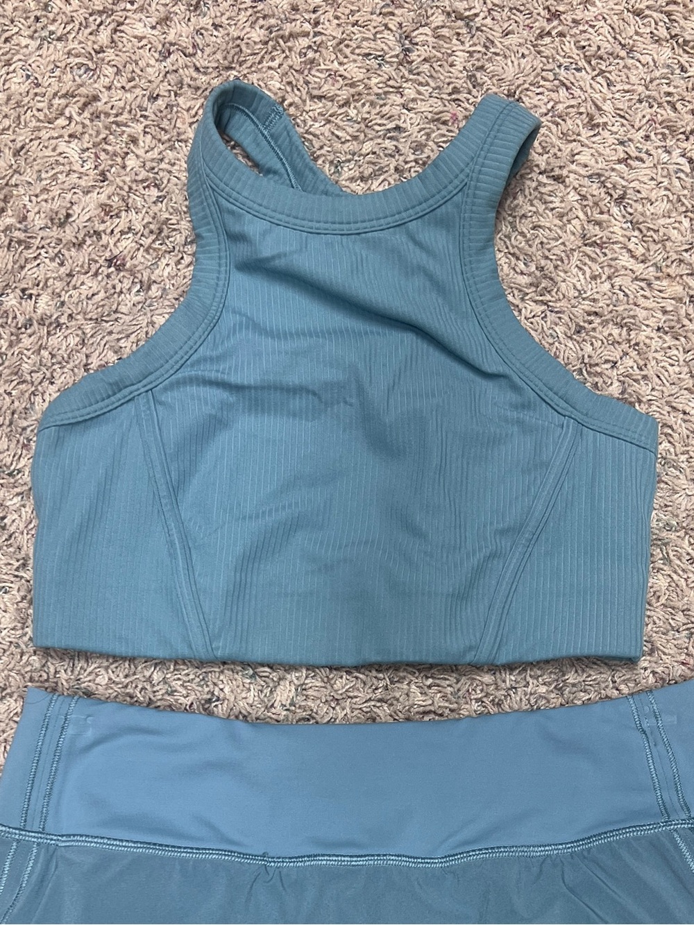 Lululemon eucalyptus sports bra sz 6